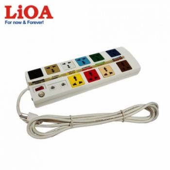 Ổ CẮM KÉO DÀI ĐA NĂNG TRUNG TÂM CÓ MẠCH CHỐNG SÉT ĐƯỜNG THÔNG TIN 10 Ổ LIOA MÀU TRẮNG - 10OFFICE-3W